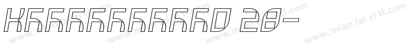 KSQMBALWII0 28字体转换